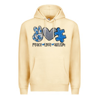 Pina Colada peace love autism Premium Hoodie - MaliasSmallBusiness