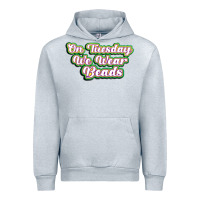 Heather Grey on tuesday we wear beads Urban Hoodie - MaliasSmallBusiness