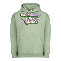 Pigment Oil Green on tuesday we wear beads Urban Hoodie - MaliasSmallBusiness