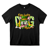 Black st patricks day dog mom Heavy Core Tee - CowhideDigitalArt