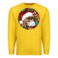 Lemon Christmas hippie skeleton santa ornament Premium Sweatshirt - Artiststas