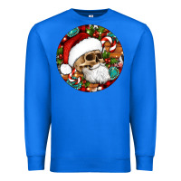 True Royal Christmas hippie skeleton santa ornament Premium Sweatshirt - Artiststas