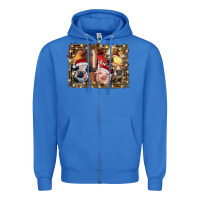 True Royal christmas farm animals Zipper Hoodie - RanaPortraitStore