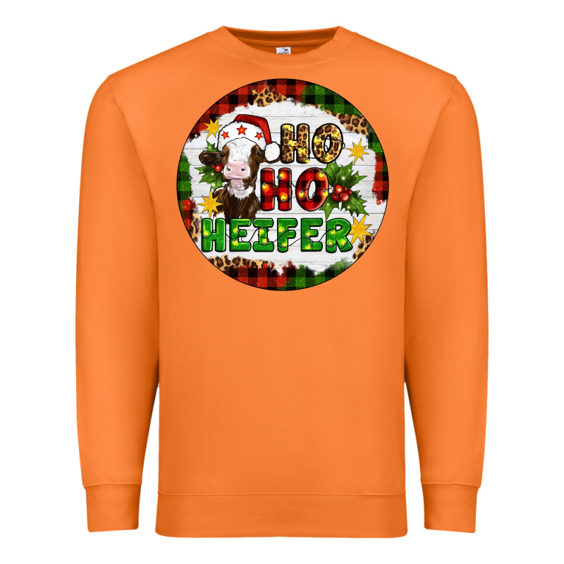 Christmas Ho Ho Heifer Premium Sweatshirt by Artiststas | Teevron