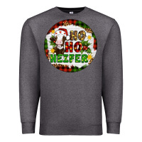 Charcoal Heather Christmas ho ho heifer Premium Sweatshirt - Artiststas