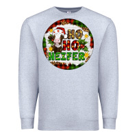 Heather Grey Christmas ho ho heifer Premium Sweatshirt - Artiststas