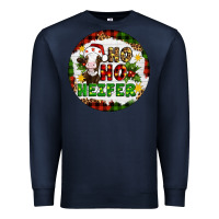 Navy Christmas ho ho heifer Premium Sweatshirt - Artiststas
