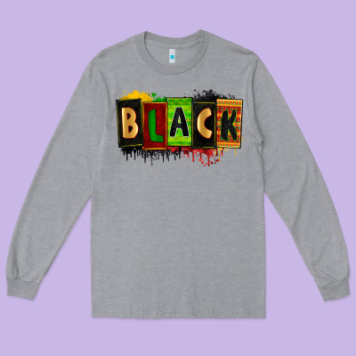 Black Long Sleeve Tee Designed By Zillion Design Studio