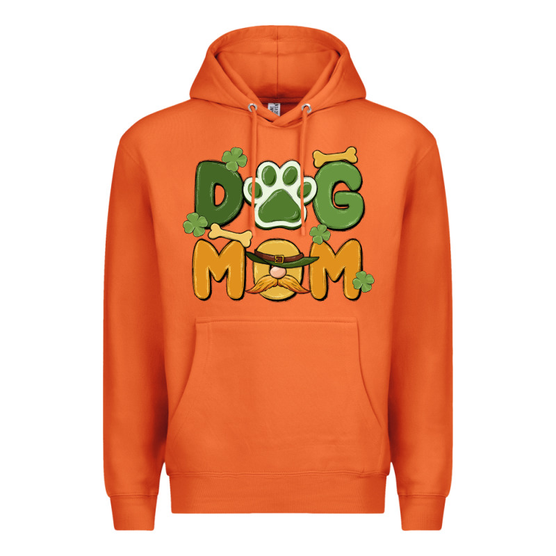 St. Patricks Day Dog Mom Premium Hoodie by MaliasSmallBusiness | Teevron