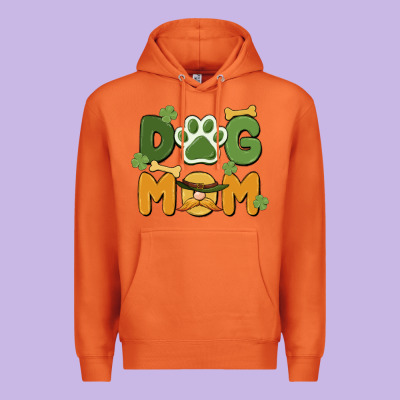 St. Patricks Day Dog Mom Premium Hoodie Designed By Maliassmallbusiness