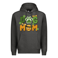 Charcoal Heather st. patricks day dog mom Premium Hoodie - MaliasSmallBusiness