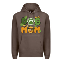 Coffee st. patricks day dog mom Premium Hoodie - MaliasSmallBusiness