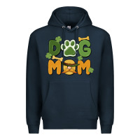 Navy st. patricks day dog mom Premium Hoodie - MaliasSmallBusiness