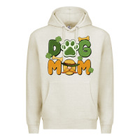 Oatmeal Heather st. patricks day dog mom Premium Hoodie - MaliasSmallBusiness
