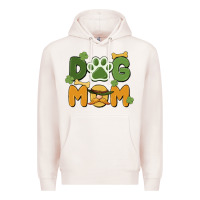 Pale Pink st. patricks day dog mom Premium Hoodie - MaliasSmallBusiness