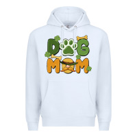 White st. patricks day dog mom Premium Hoodie - MaliasSmallBusiness