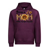Mauve Wine being a mom makes my life complete Urban Hoodie - MaliasSmallBusiness