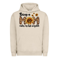 Pigment French Oak being a mom makes my life complete Urban Hoodie - MaliasSmallBusiness
