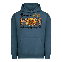 Pigment Midnight Navy being a mom makes my life complete Urban Hoodie - MaliasSmallBusiness