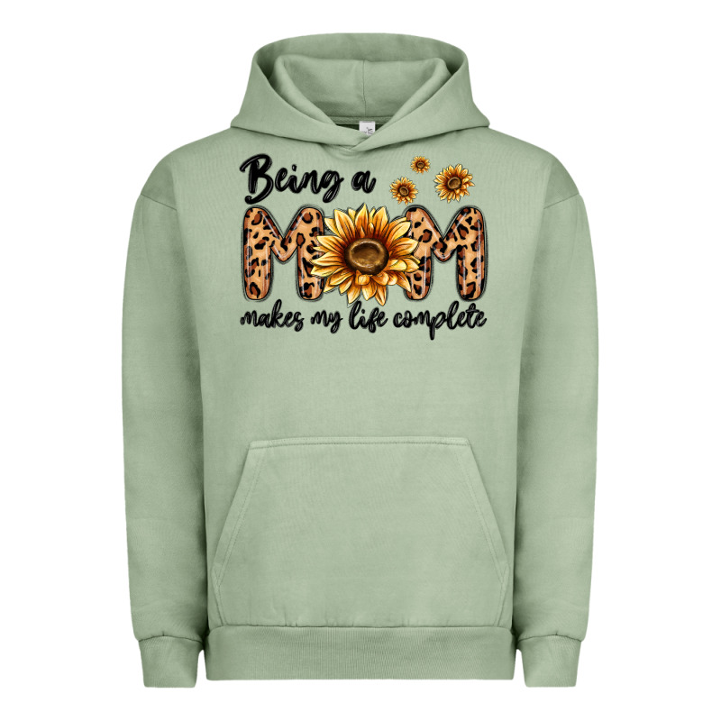 Being A Mom Makes My Life Complete Urban Hoodie by MaliasSmallBusiness | Teevron