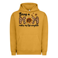 Pigment Peanut Butter being a mom makes my life complete Urban Hoodie - MaliasSmallBusiness