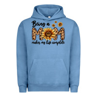 Pigment Pebble Blue being a mom makes my life complete Urban Hoodie - MaliasSmallBusiness