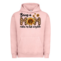 Pigment Salmon being a mom makes my life complete Urban Hoodie - MaliasSmallBusiness