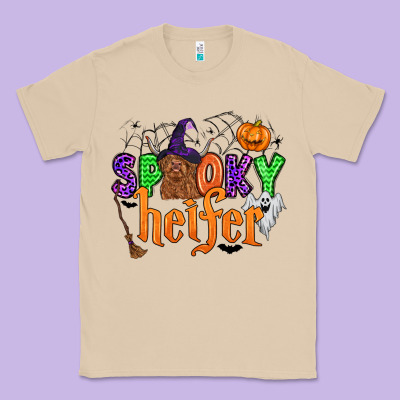 Spooky Heifer Classic Tee Designed By Zillion Design Studio