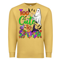 Antique Gold too cute to spook Premium Sweatshirt - BundleAndBundleShop