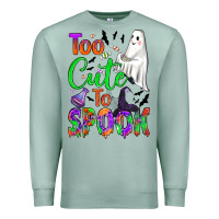 Seafoam too cute to spook Premium Sweatshirt - BundleAndBundleShop