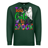 Sports Green too cute to spook Premium Sweatshirt - BundleAndBundleShop