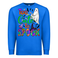 True Royal too cute to spook Premium Sweatshirt - BundleAndBundleShop