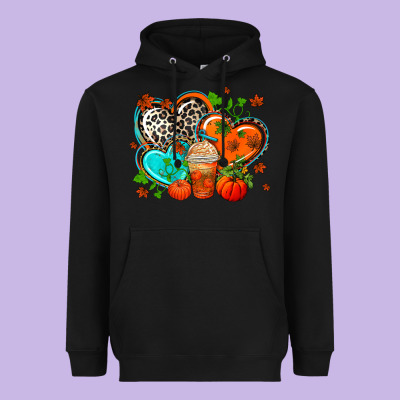 Western Leopard  Fall   Hearts Heavyweight Hoodie Designed By Adodesignshop
