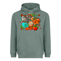 Sage western leopard  fall   hearts Heavyweight Hoodie - AdoDesignShop