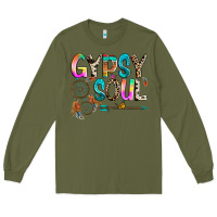 Army Green gypsy soul Long Sleeve Tee - texasbilliewilder