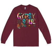 Burgundy gypsy soul Long Sleeve Tee - texasbilliewilder