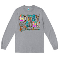 Heather Grey gypsy soul Long Sleeve Tee - texasbilliewilder