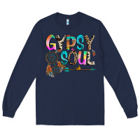 Navy gypsy soul Long Sleeve Tee - texasbilliewilder