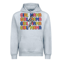 Heather Grey girl mama lightning bolt Urban Hoodie - MaliasSmallBusiness