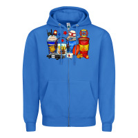 True Royal dispatcher coffee cups Zipper Hoodie - Zillion Design Studio