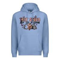 Colony Blue true story he is risen Premium Hoodie - MaliasSmallBusiness