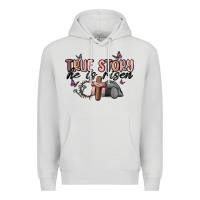 Dove Grey true story he is risen Premium Hoodie - MaliasSmallBusiness