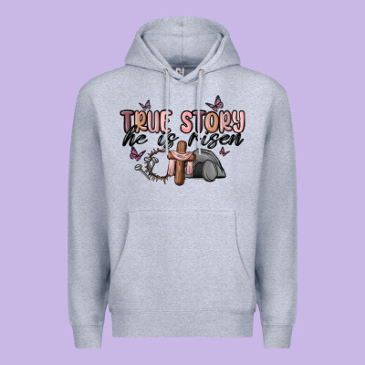 True Story He Is Risen Premium Hoodie Designed By Maliassmallbusiness