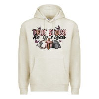 Oatmeal Heather true story he is risen Premium Hoodie - MaliasSmallBusiness
