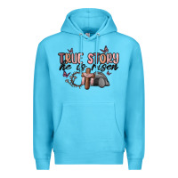 Ocean Blue true story he is risen Premium Hoodie - MaliasSmallBusiness