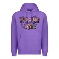 Purple true story he is risen Premium Hoodie - MaliasSmallBusiness