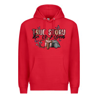Red true story he is risen Premium Hoodie - MaliasSmallBusiness