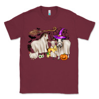 Burgundy halloween farm animals Classic Tee - Zillion Design Studio