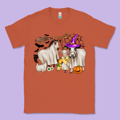 Halloween Farm Animals Classic Tee Designed By Zillion Design Studio