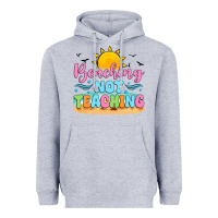 Heather Grey beaching not teaching black back Heavyweight Hoodie - JahusDesignShop